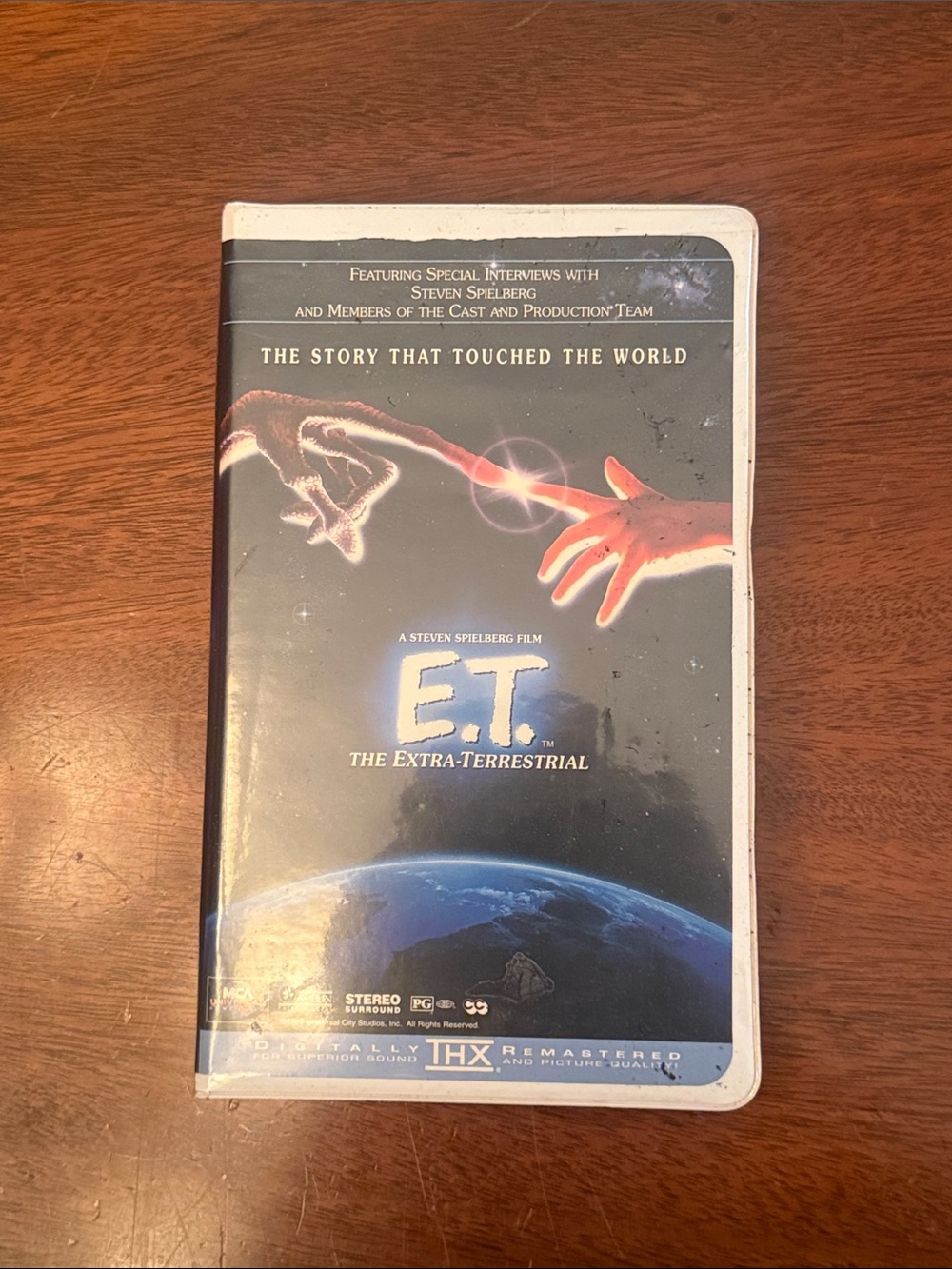 E.T. The Extra-Terrestrial VHS Tape - Black/White Cover